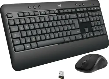 Set tastierë me maus Logitech MK540 Advanced, wireless, USB, membrane, QWERTY, zi/bardhë