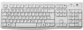 Tastierë Logitech K120 për Biznes, Full-size (100%), Me kabllo, USB, QWERTZ, Bardhë
