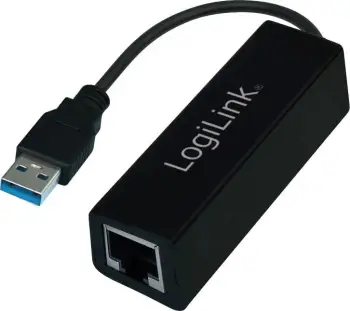 Adapter USB 3.0 LogiLink UA0184A, Ethernet, 1000 Mbit/s, E zezë