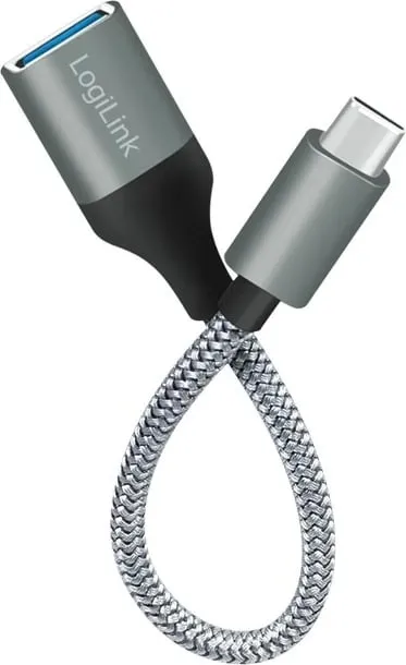 Adapter USB LogiLink USB 3.2 Gen1 Type-C, 0.15 m, Gri - 3