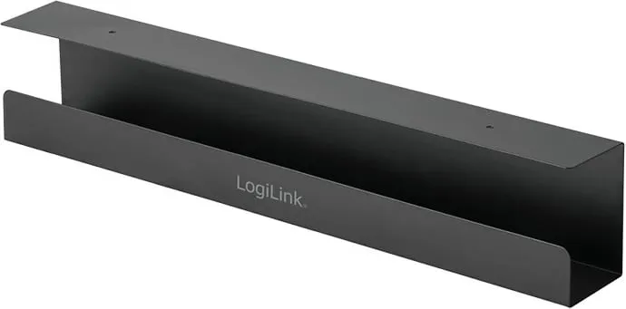 Organizues kabllosh LogiLink KAB0070, për nën tavolinë, çelik, i zi - 1