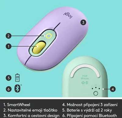 Maus Logitech POP, daydream - 6