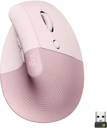 Maus wireless Logitech Lift, rozë