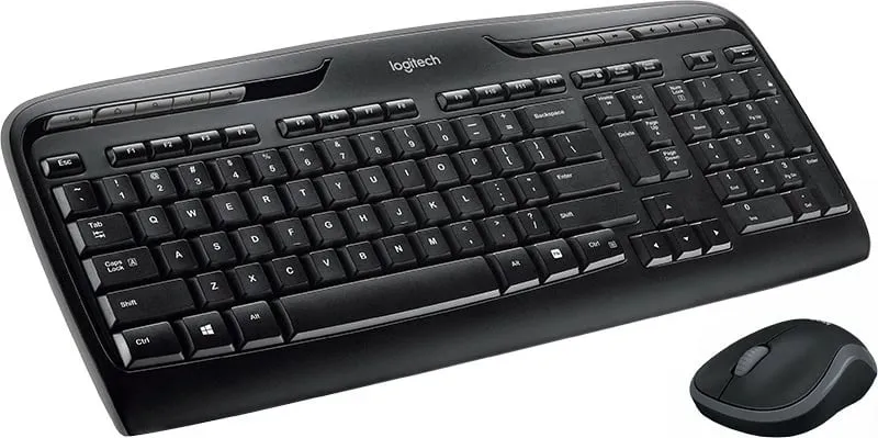 Set tastierë dhe maus Logitech MK330, wireless, 2.4 GHz, i zi - 1
