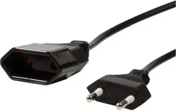 LogiLink Kabel energjie me prizë Euro CEE 7/16, 1 m, i zi
