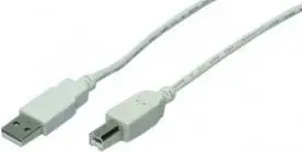 Kabllo USB LogiLink USB-A - USB-B (CU0007), 2 m, e bardhë