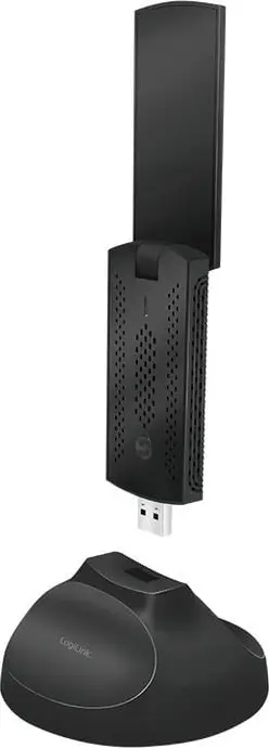 Adapter rrjeti Wi-Fi LogiLink WL0247, USB 3.0, 1900Mbps, me bazë, i zi