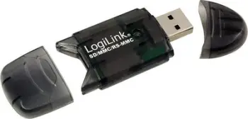 Lexues kartelash LogiLink, USB 2.0, i jashtëm për SD/MMC, i zi