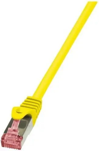 Kabllo rrjeti LogiLink CQ2047S, Cat 6 S/FTP, RJ‑45, 1.5 m, e verdhë