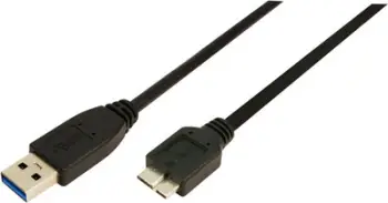Kabllo LogiLink USB-A - micro-B, 1 m, e zezë