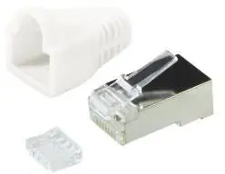 Set lidhës + mbrojtëse për kabllo LogiLink, RJ45, 100 copë