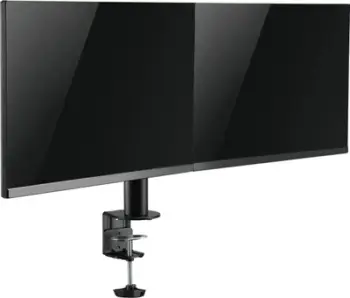 Mbajtës tavoline për monitorë LogiLink BP0106, për 2 monitorë 17"-32", kapacitet 9 kg, i zi