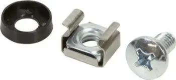 Set vida me rondele dhe dado LogiLink AC0111, M6, 20 copë, metalik