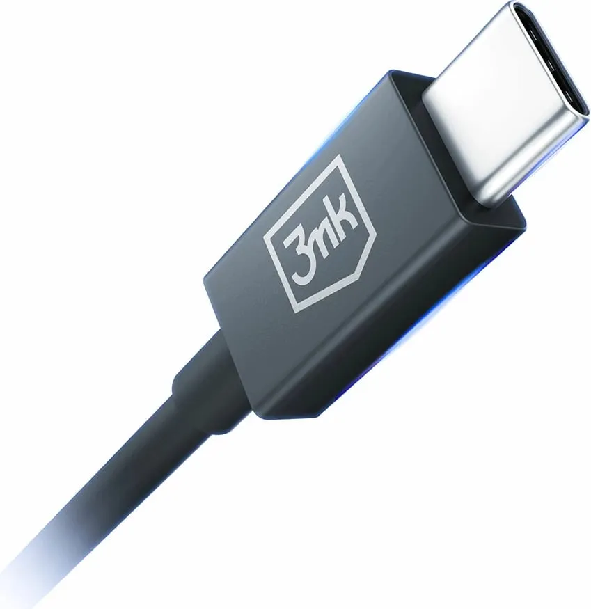 Kabllo 3MK Hyper ThunderBolt, 240W, 1.0m, e zezë - 4