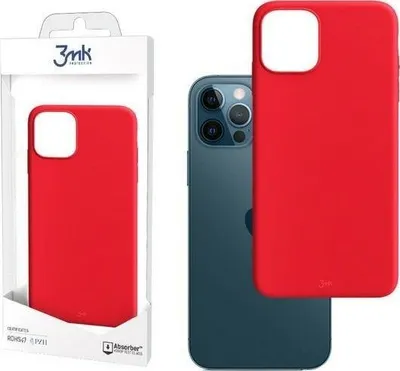 Mbrojtëse e pasme 3MK Matt për iPhone 12/12 Pro (6.1"), e kuqe - 1