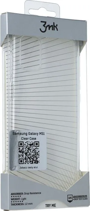 Mbrojtëse për celular 3MK për Samsung Galaxy M51, transparente - 1