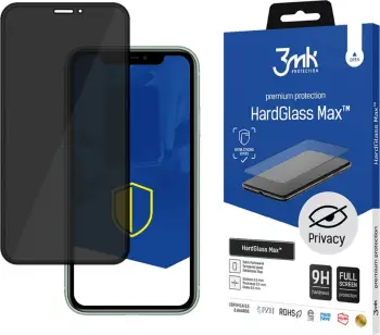 Mbrojtëse për ekran 3MK Glass Max Privacy, për iPhone XS Max, e zezë