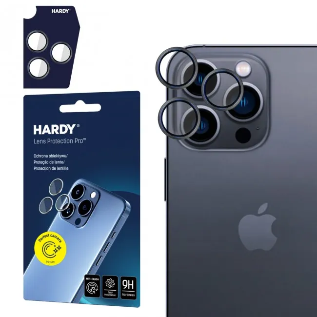 Xham mbrojtës për kamerë 3MK HARDY për Apple iPhone 14 Pro/14 Pro Max - 1