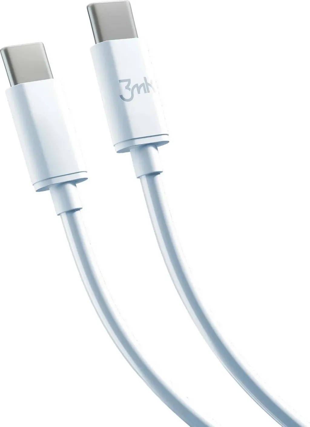 Kabllo 3mk Hyper USB-C, 2m, e bardhë - 2