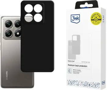 Mbështjellës silikoni 3mk për Xiaomi 14T Pro, i zi