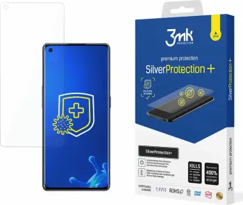 Foli mbrojtëse 3MK Silver Protect+ për Oppo Reno 6 Pro+ 5G PENM00, antimikrobiale, aplikim wet, transparente