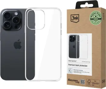 Mbështjellës 3mk Clear Case Eco për iPhone 15 Pro Max, transparent