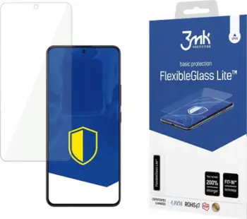 Xham mbrojtës hibrid 3mk FlexibleGlass për Xiaomi Redmi Note 13 Pro 5G, 0.3mm, transparant