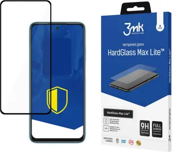 Mbrojtës ekrani 3MK HardGlass Max Lite, për Xiaomi Redmi 10C, xham i temperuar, kornizë e zezë