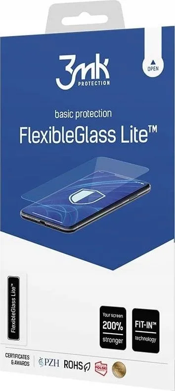 Xham mbrojtës hibrid për ekran, 3mk Protection FlexibleGlass Lite për iPhone 16 Plus, transparent - 1