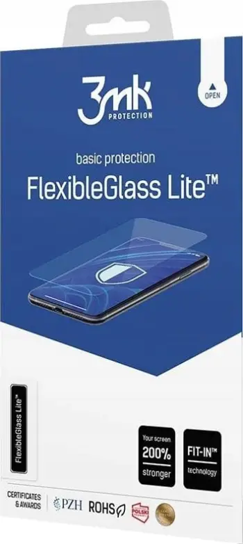 Xham mbrojtës hibrid për ekran, 3mk Protection FlexibleGlass Lite për iPhone 16 Plus, transparent