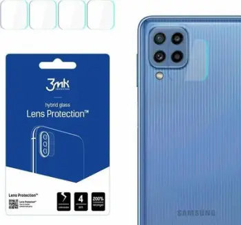 Mbrojtës kamere 3MK Lens Protect për Samsung M23 5G, set 4 copë, transparent