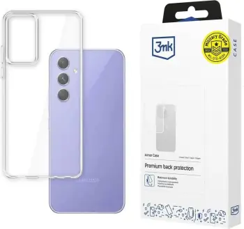 Mbështjellës 3mk Satin Armor Case+ për Samsung Galaxy A54 5G, Transparent/Purpurt