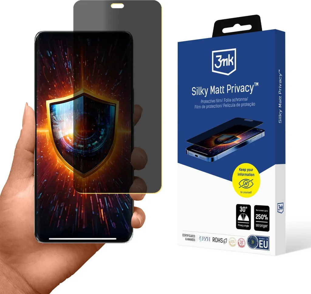 Folje privatësie për ekran, 3mk Silky Matt Privacy, për Honor Magic7 Lite, Mat - 1