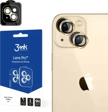 Mbrojtëse xhami për lente 3MK Lens Protection Pro Apple iPhone 14, fortësi 9H, graphite
