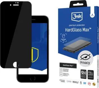 Mbështjellës xhami privatësie 3mk HardGlass Max Privacy për iPhone 7/8, i zi