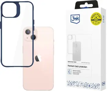 Mbështjellës 3mk Protection Satin Armor Case+ për iPhone 14, Transparent/Blue