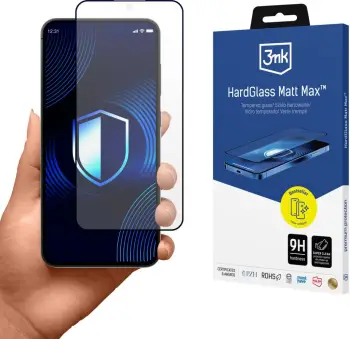 Xham i temperuar mat 3mk HardGlass Matt Max për Samsung Galaxy S25, gjysmë-transparent