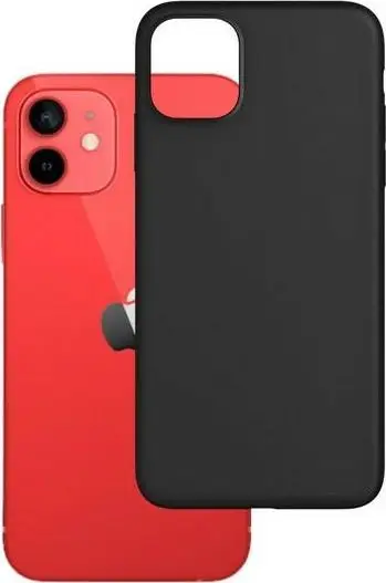 Mbështjellës 3mk Matt Case për iPhone 12/12 Pro, TPU, i zi