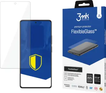 Xham mbrojtës 3MK Flexible Glass për Redmi Note 13 Pro 4G, fleksibël, transparant