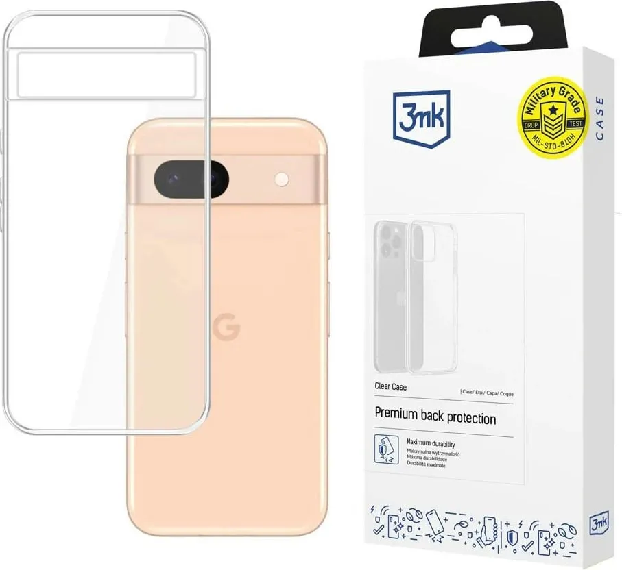 Mbështjellës 3mk Protection Clear Case për Google Pixel 8A 5G, transparent - 1
