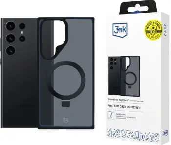 Mbështjellës 3mk Smoke Case Mag&Stand për Samsung Galaxy S24+, i zi