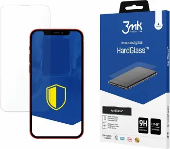 Xham mbrojtës 3mk HardGlass për Apple iPhone 13, transparencë e lartë, rezistent ndaj gërvishtjeve