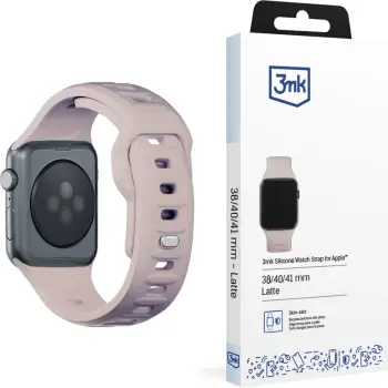 Rrip ore 3MK Silicone Watch Strap, për Apple Watch 38/40/41 mm, silikon, blu navy ocean