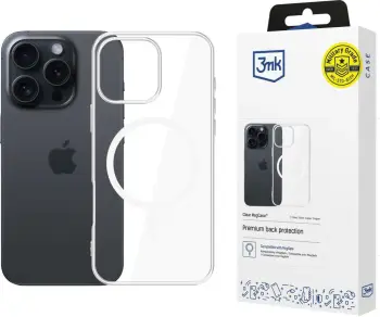 Mbështjellës 3mk Frosty MagCase për iPhone 16 Pro Max, Transparent, Blu
