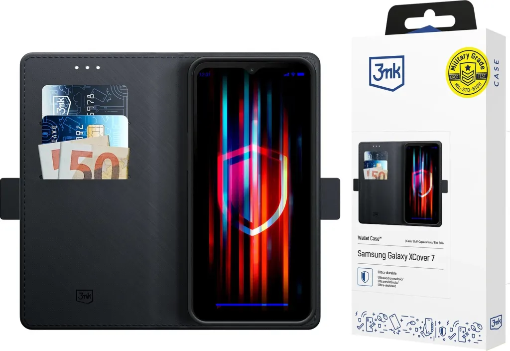 Mbështjellës 3mk Wallet Case për Samsung Galaxy XCover 7, i zi - 1