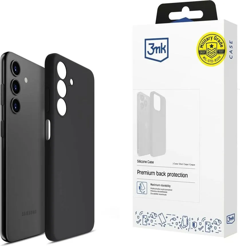 Kapak silicones 3MK për Samsung Galaxy A24 4G, i zi - 1