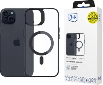 Maskë mbrojtëse 3MK Satin Armor MagCase për iPhone 15 Plus 6.7", përputhshme me MagSafe, transparente