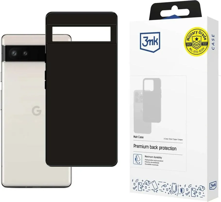 Mbështjellës 3mk Matt Case për Google Pixel 7 5G, i zi - 1