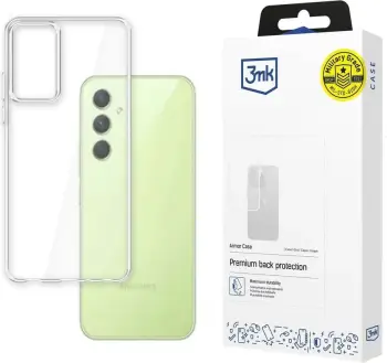 Kapak telefoni 3MK SatinArmor Samsung Galaxy A34 5G, antirrëshqitës, kornizë e zezë, pjesë e pasme transparente