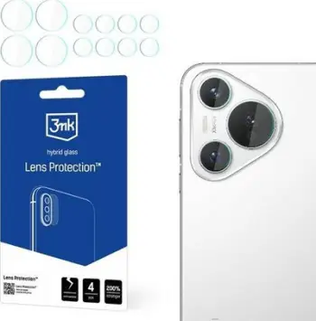 Mbrojtëse xhami për kamerë 3MK Lens Protect për Huawei Pura 70 Pro, 0.2mm, transparente